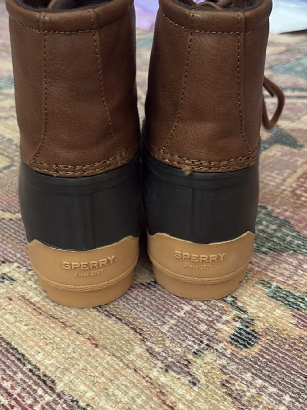 Sperry Kid’s Brown Duck Boots- 3